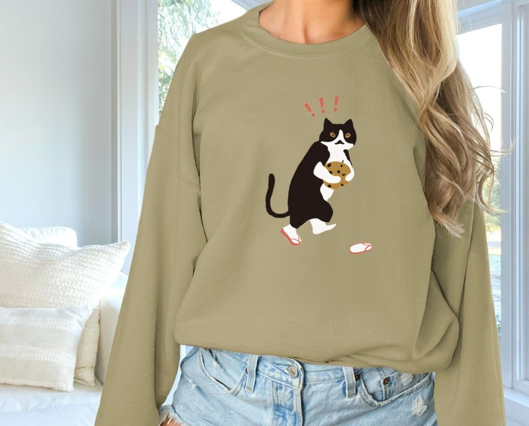Women's Fashionable Solid Color Printed Long Sleeved Sweatshirt - Image 4
