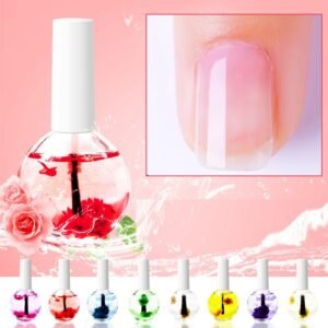 Nail Beauty Dried Flowers Nutrition Nail Treatment Oil Anti-agnail Nail Edge Moisturizing Nail Base Coat Natural Dried Flower Nutrient Solution