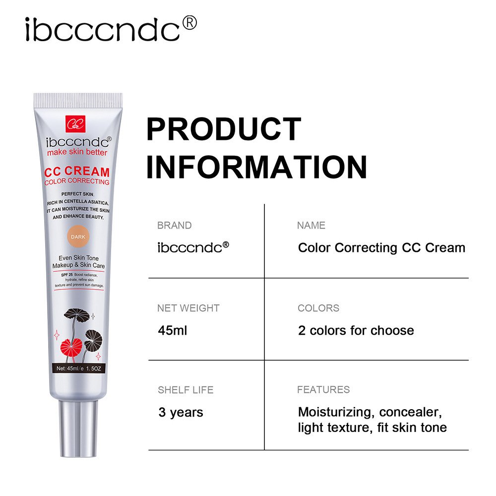 Moisturizing Correcting CC Cream Waterproof Anti-sweat Makeup Before Concealer Lasting Women Makeup Protect Skin Erborian Make - Image 9