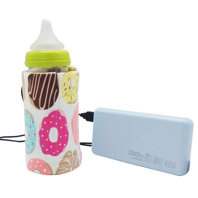 USB Milk Water Warmer Travel Stroller Insulated Bag Portable Baby Nursing Bottle Heater Cover Baby Food Warmer Bottle Warmer - Image 2