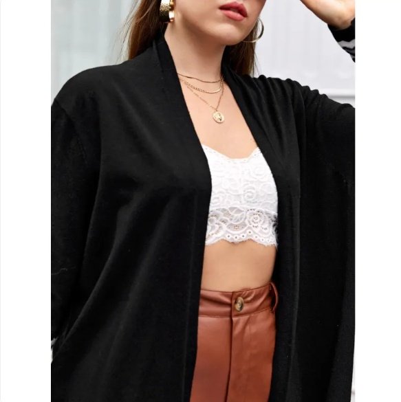 Large Size Women's Cardigan Jacket - Image 7