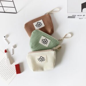 Women's Cute Simple Waffle Storage Bag
