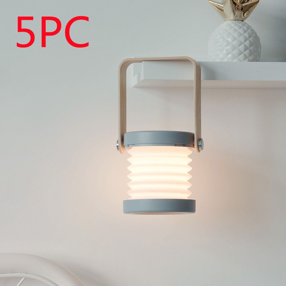 Foldable Touch Dimmable Reading LED Night Light Portable Lantern Lamp USB Rechargeable For Home Decor - Image 21