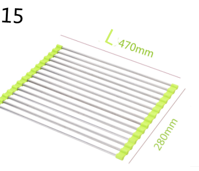 Folding Kitchen Drain Sink Rack Stainless Steel - Image 22