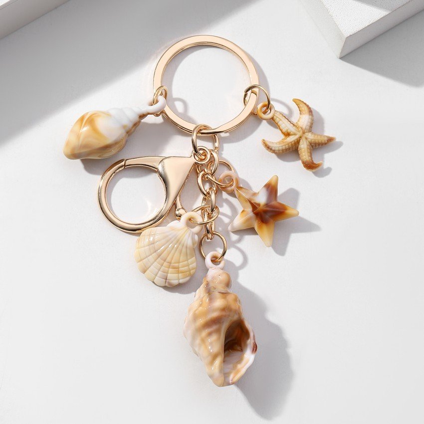 Simulation Shell Conch Starfish Five-pointed Star Pendant Keychain - Image 5