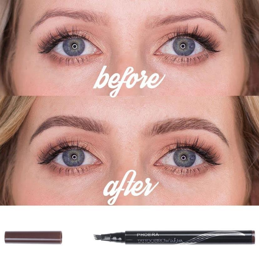 New Long Lasting Ultra-Fine Four-Comb Eyebrow Pencil - Image 6