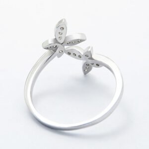 Sterling Silver Adjustable Butterfly Ring