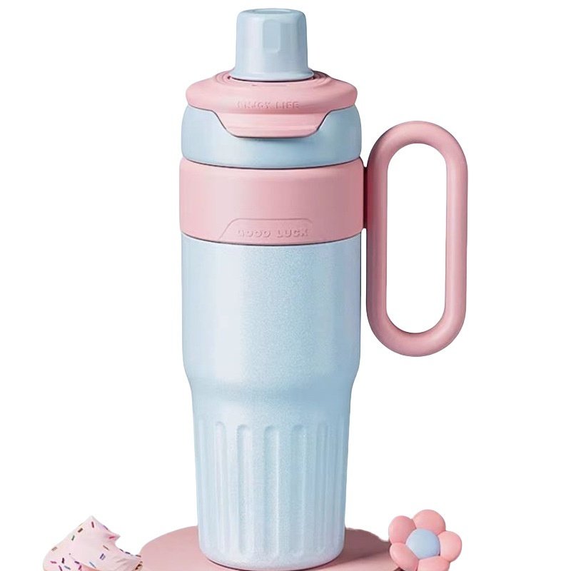 780ml Gradient Double Drink Thermal Cup Stainless Steel With Lid Coffee Cup Thermos Large Capacity Straw Cup For Male And Female - Image 8