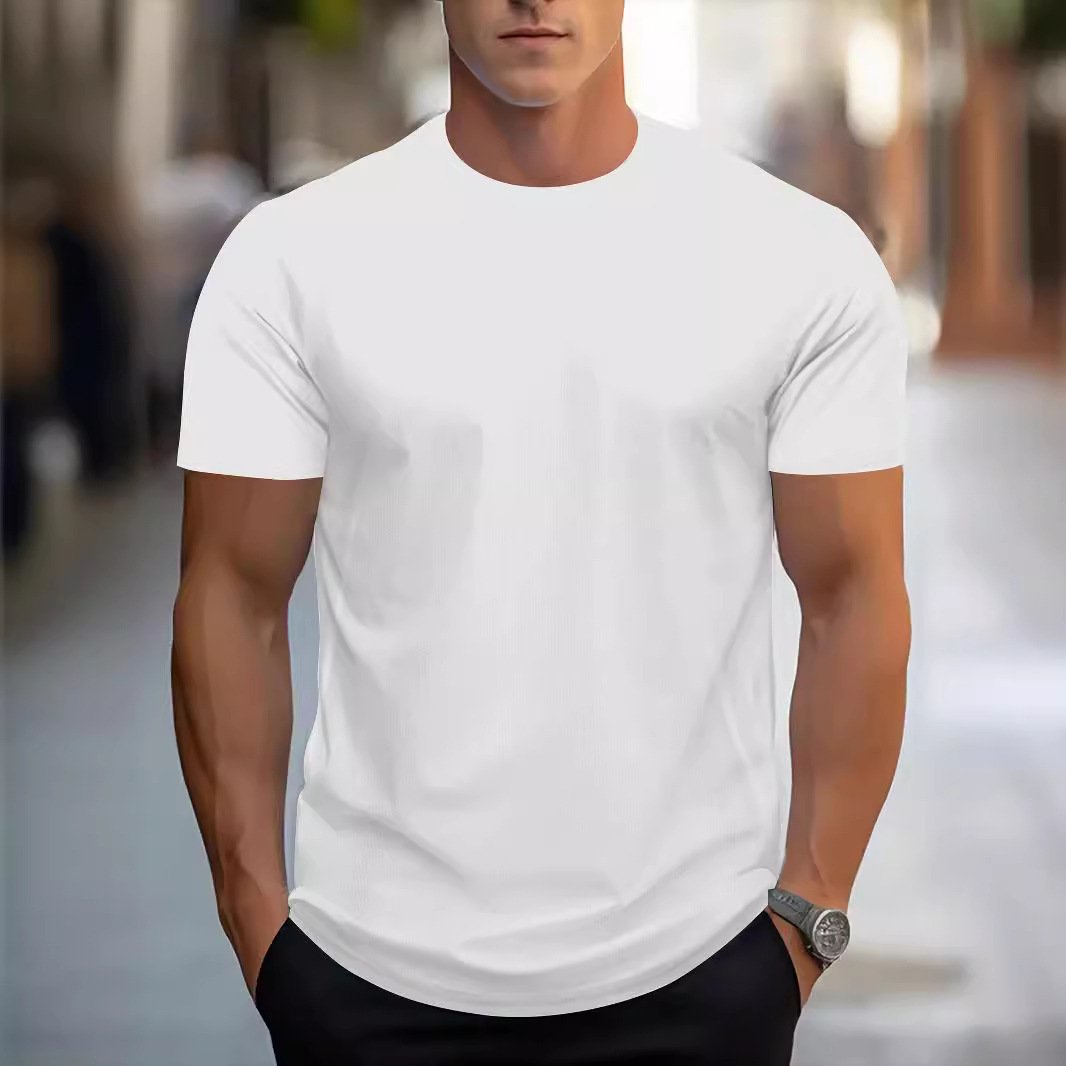 Quick-drying Breathable Sports Round Neck Short Sleeve - Image 4