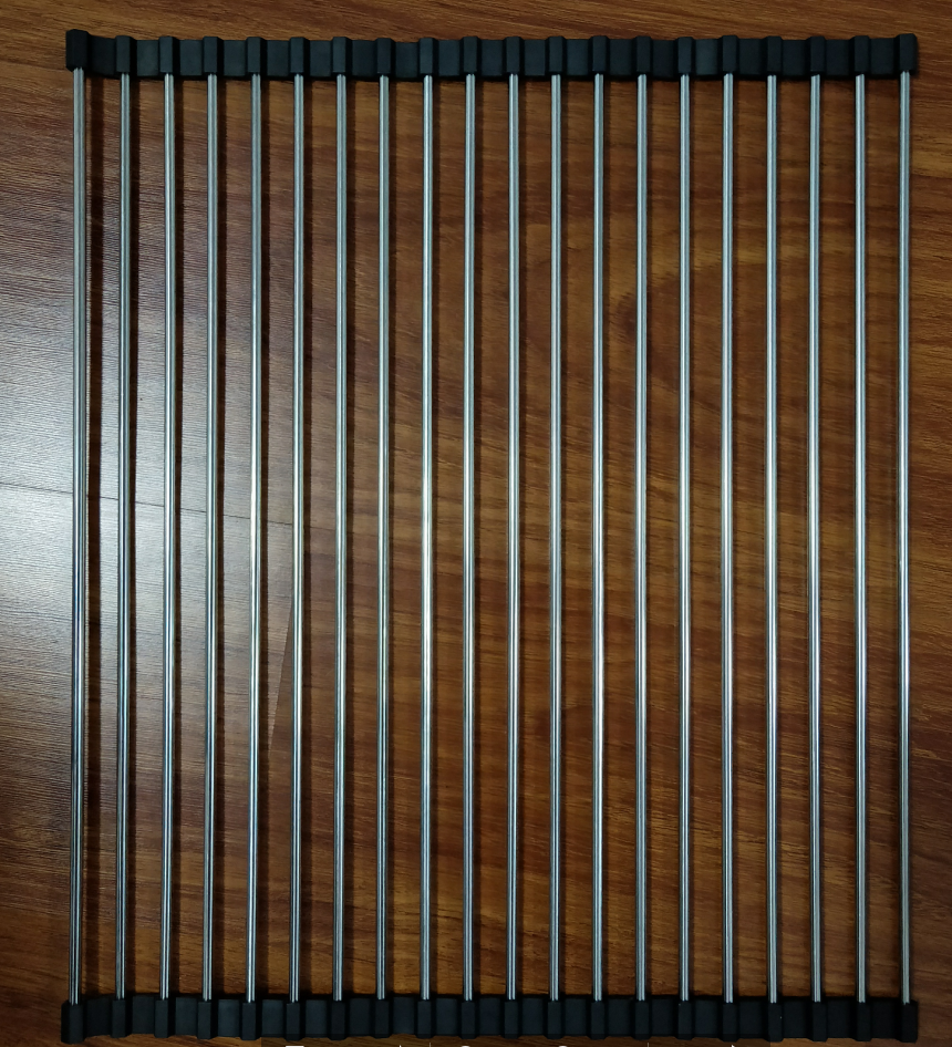 Folding Kitchen Drain Sink Rack Stainless Steel - Image 8