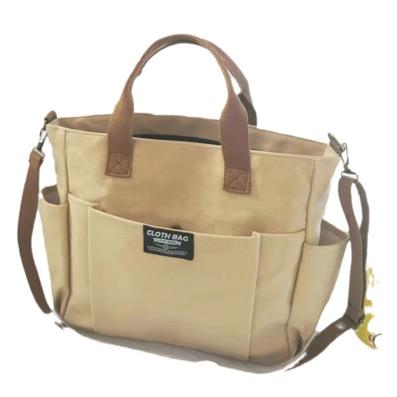 Large Capacity Shoulder Canvas Bag, Commuting Hand Bag - Image 3
