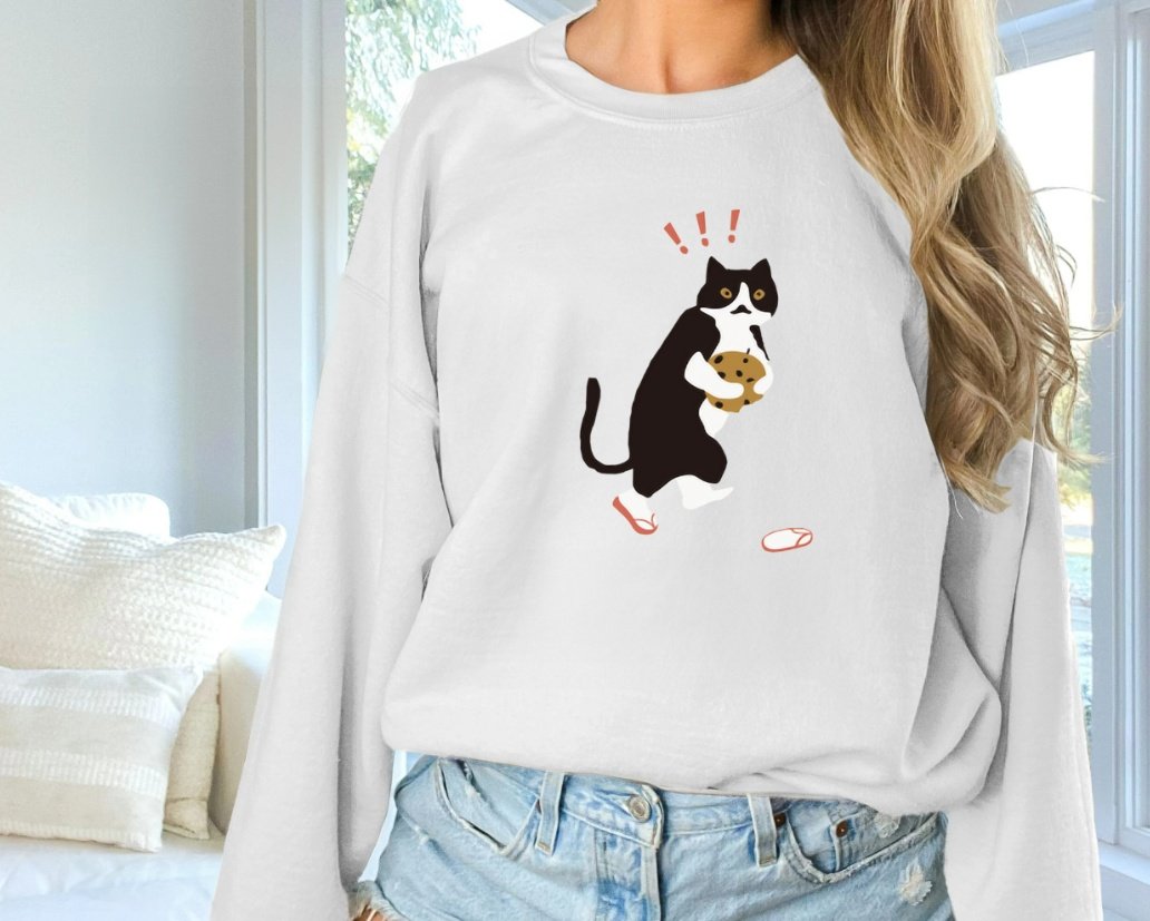Women's Fashionable Solid Color Printed Long Sleeved Sweatshirt - Image 2