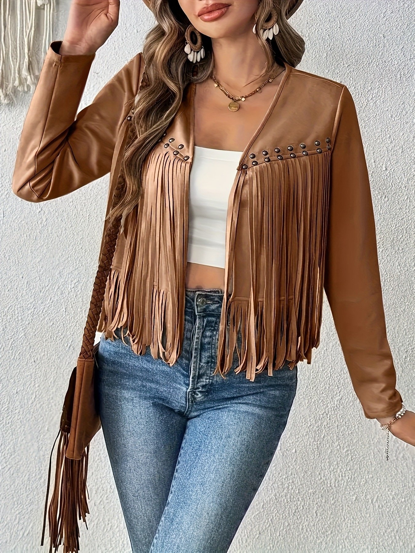 Women's Short Long-sleeved Cardigan Jacket Without Buckle - Image 4