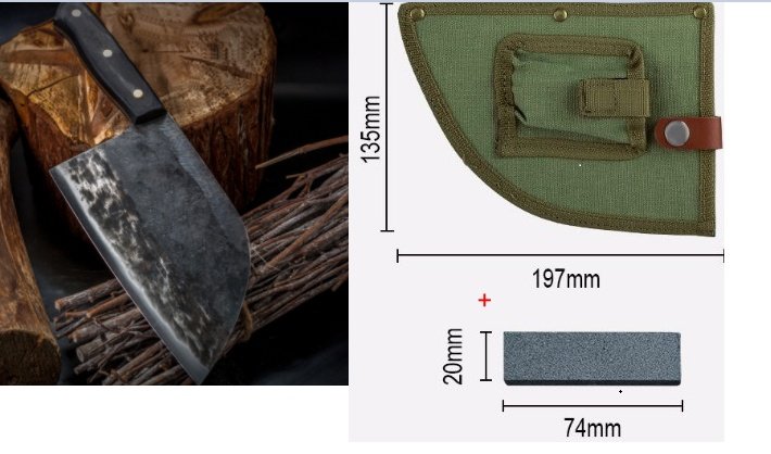 Stainless Steel Meat Cleaver Chef's Knife Cleaver - Image 6