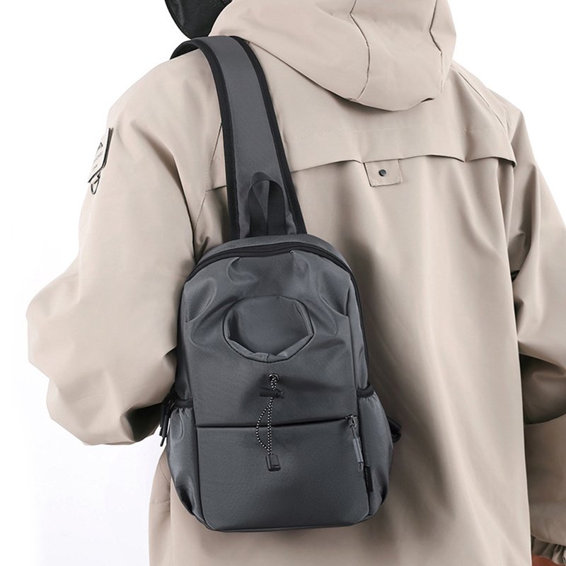 Men's Oxford Cloth Splash-proof Shoulder Crossbody Chest Bag - Image 5
