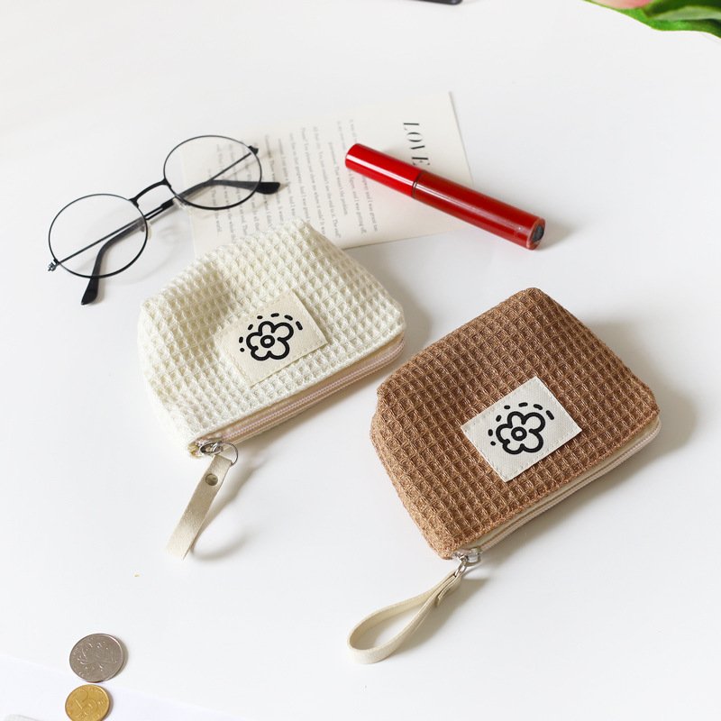 Women's Cute Simple Waffle Storage Bag - Image 2