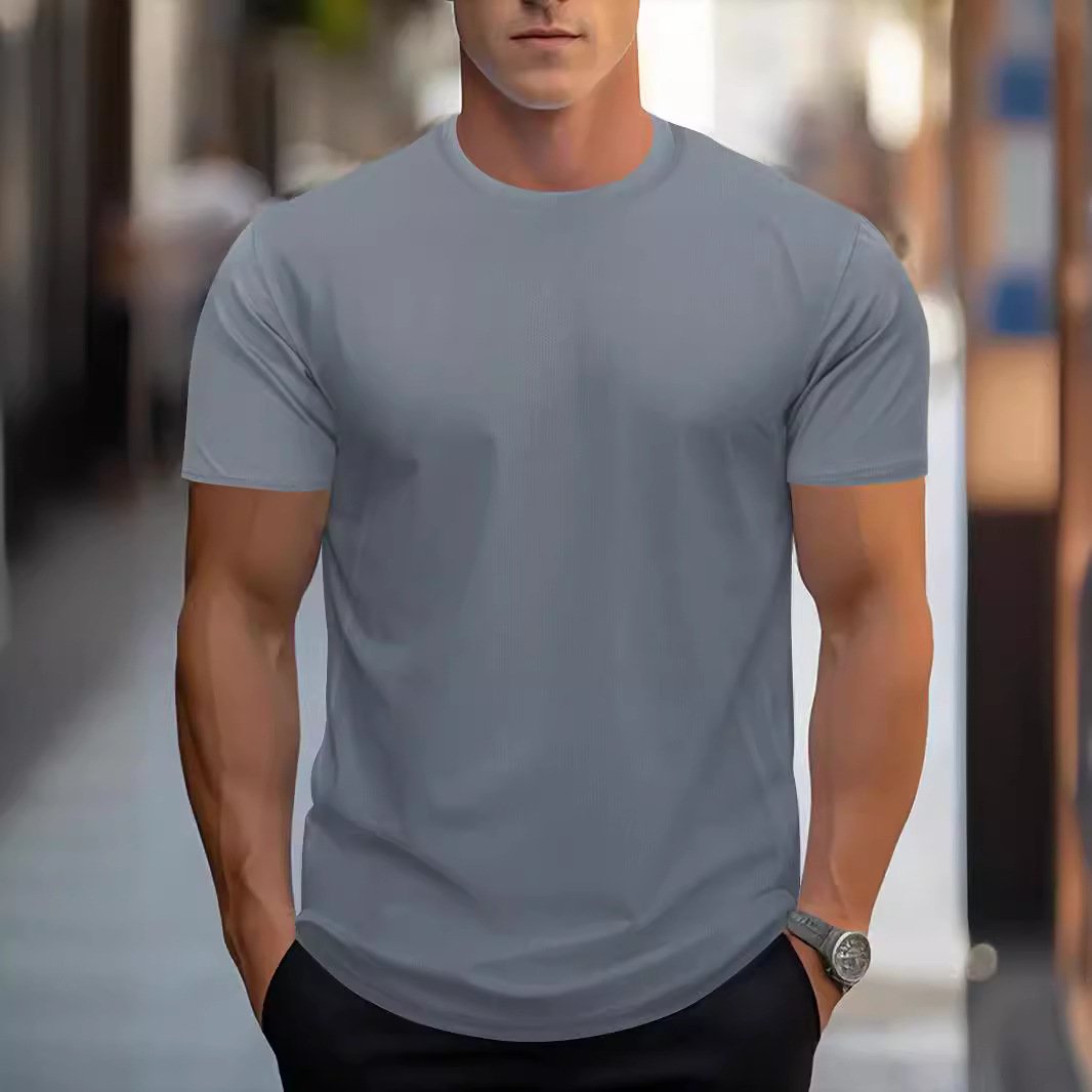 Quick-drying Breathable Sports Round Neck Short Sleeve - Image 9