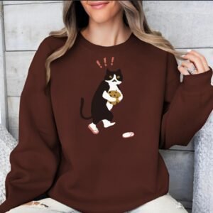 Women's Fashionable Solid Color Printed Long Sleeved Sweatshirt