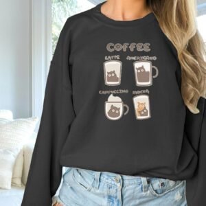 Women's Fashionable Solid Color Printed Long Sleeved Sweatshirt