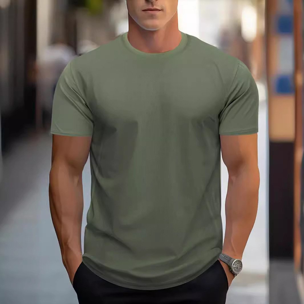 Quick-drying Breathable Sports Round Neck Short Sleeve - Image 3