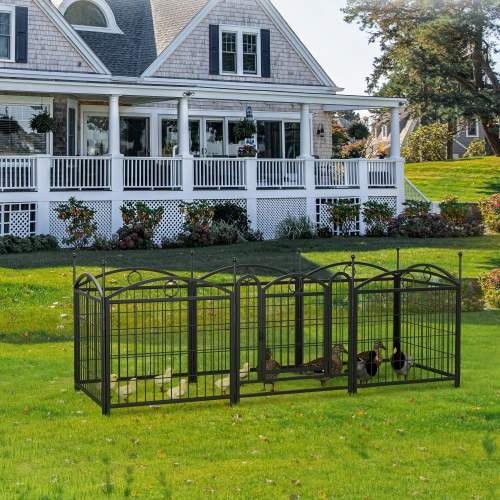 Dog Playpen Indoor 24 Inch 8 Panel Metal Dog Playpen - Image 7