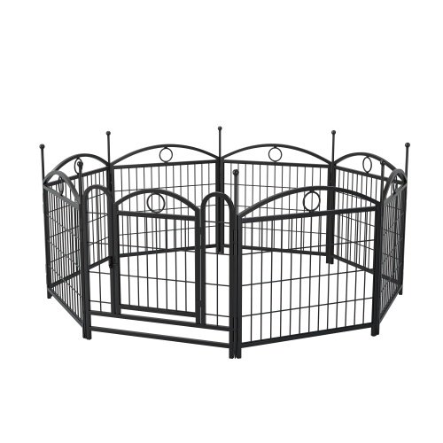 Dog Playpen Indoor 24 Inch 8 Panel Metal Dog Playpen - Image 8