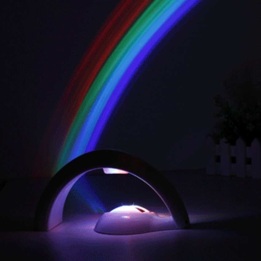 Novelty LED Romantic Sky Rainbow Colorful Projection Night Light - Image 9