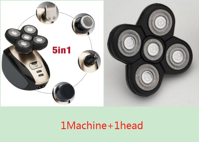 5 In 1 Multifunctional Electric Shaver 5 Blade Razor For Men Shaved Head Rechargeable Shaving Machine Beard Nose Hair Trimmer - Image 6