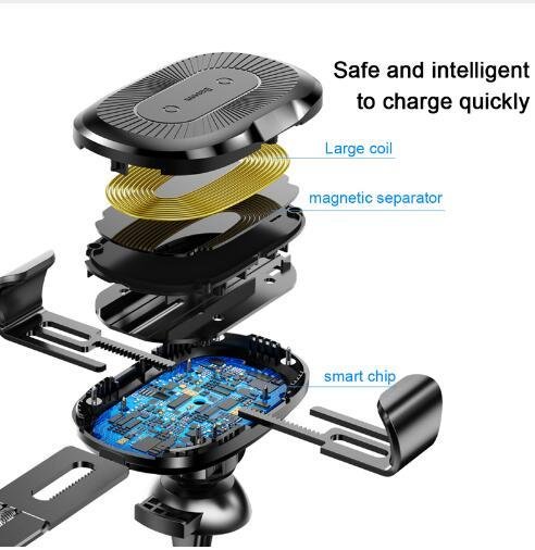 Gravity Bracket Wireless Charging Car Two-in-one Wireless Charging Bracket Charger - Image 2