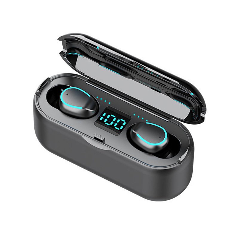 F9 Bluetooth Headset Tws Wireless Bluetooth 5.1 Stereo Digital Display Binaural In-Ear Private Mode Headset - Image 9