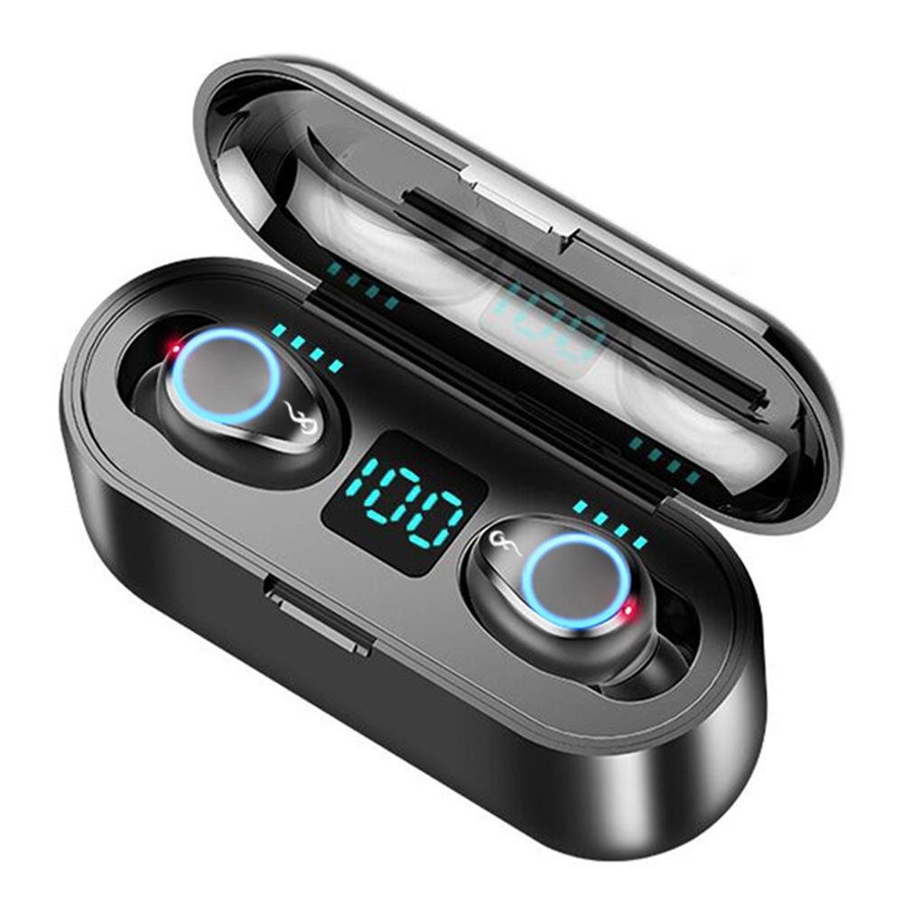 F9 Bluetooth Headset Tws Wireless Bluetooth 5.1 Stereo Digital Display Binaural In-Ear Private Mode Headset - Image 6