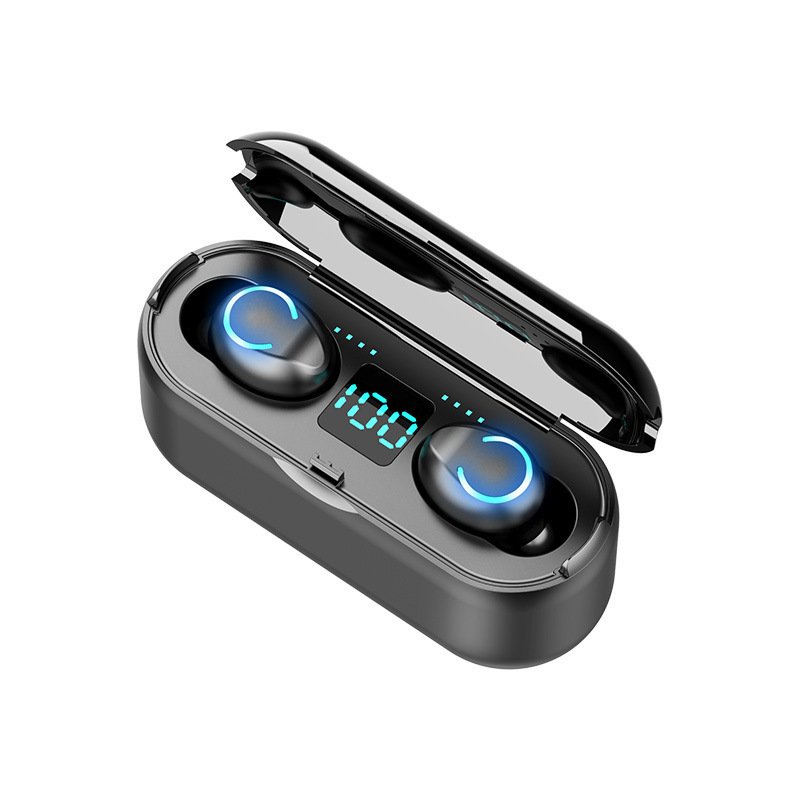 F9 Bluetooth Headset Tws Wireless Bluetooth 5.1 Stereo Digital Display Binaural In-Ear Private Mode Headset - Image 5