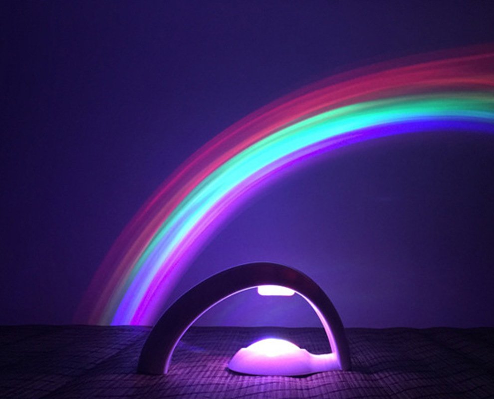 Novelty LED Romantic Sky Rainbow Colorful Projection Night Light - Image 10