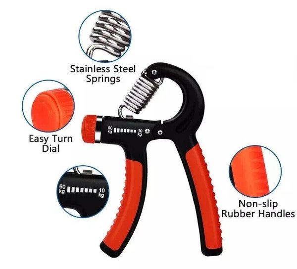 Hand Grip Strength Power Trainer Gripper Strengthener Adjustable Gym Exerciser - Image 3