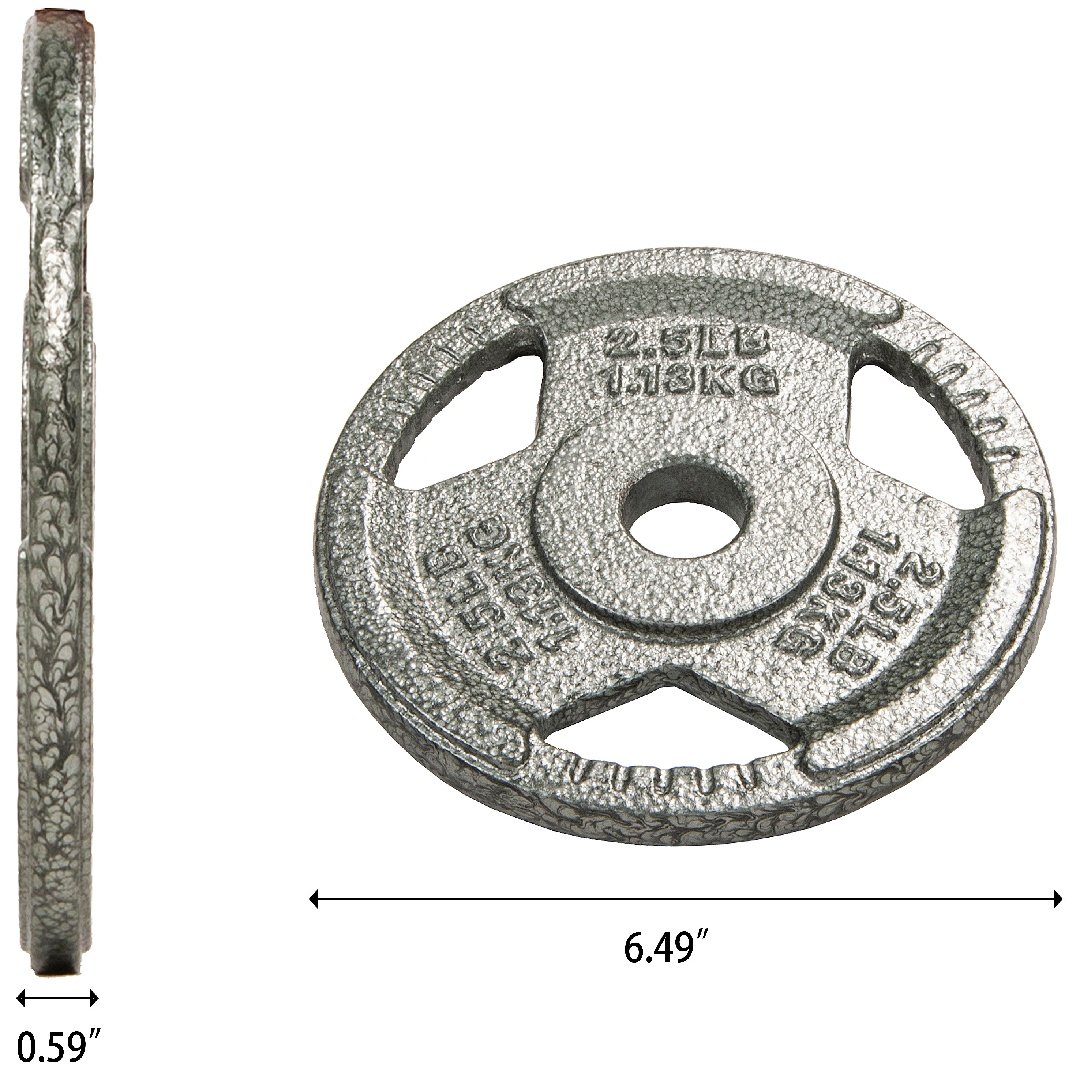 Only Supports Self Pickup 1-inch Standard Cast Iron Weight Plates For Strength Training And Weight Lifting, Multiple Weights - Image 7