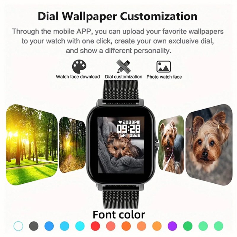 Smart Watch 144-inch Screen Full Touch Men And Women Bluetooth Calling - Image 3