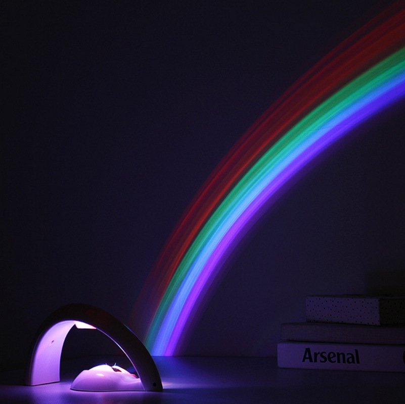 Novelty LED Romantic Sky Rainbow Colorful Projection Night Light - Image 2