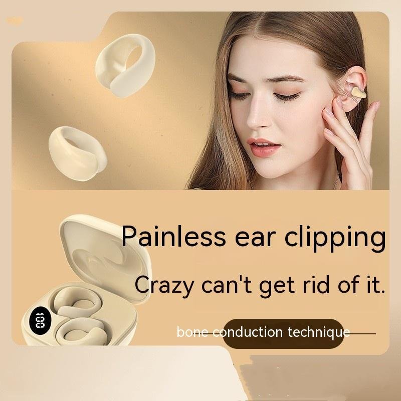 Private LED Digital Display Earclip Bluetooth Earphones - Image 8