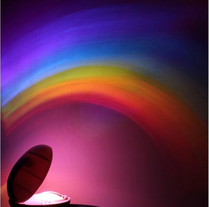Novelty LED Romantic Sky Rainbow Colorful Projection Night Light - Image 5