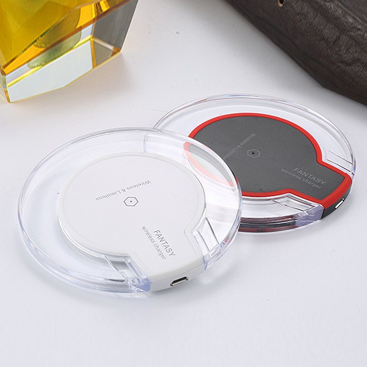 New Wireless Charging Dock Charger Crystal Round Charging Pad With Receiver For A-pple For Sanxing - Image 5
