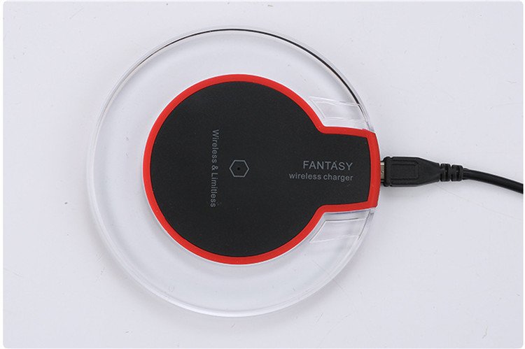 New Wireless Charging Dock Charger Crystal Round Charging Pad With Receiver For A-pple For Sanxing - Image 4