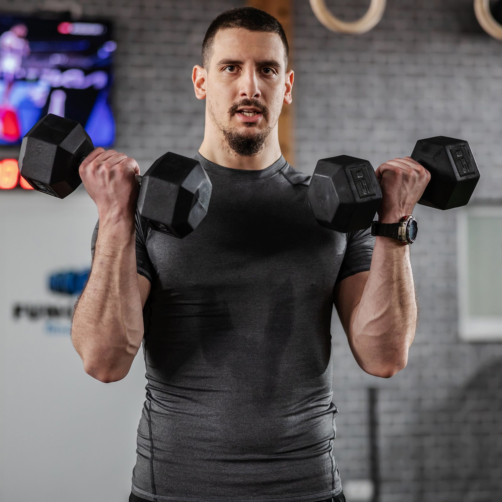 2 x 15lbs Hex Dumbbell Set of 2 - Image 4