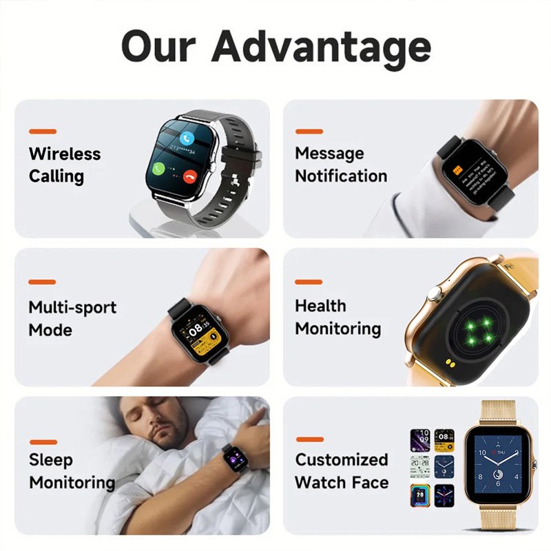 Smart Watch 144-inch Screen Full Touch Men And Women Bluetooth Calling - Image 5