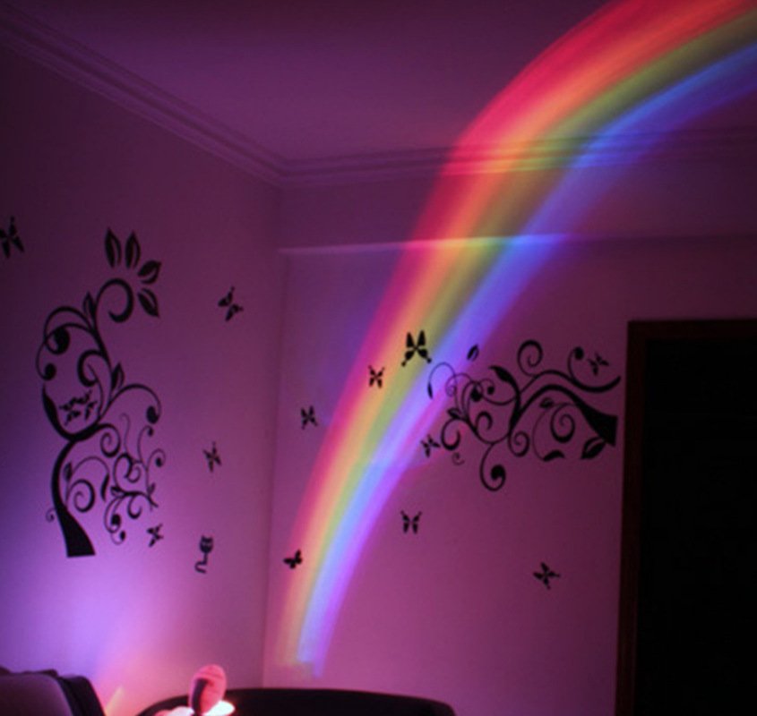 Novelty LED Romantic Sky Rainbow Colorful Projection Night Light - Image 7