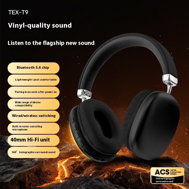 TEX-T9 Bluetooth Headset Wireless Headphone Head-mounted - Image 10
