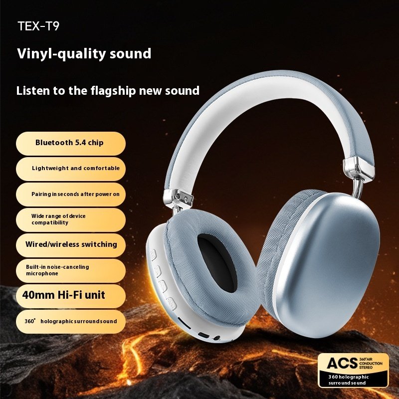 TEX-T9 Bluetooth Headset Wireless Headphone Head-mounted - Image 9