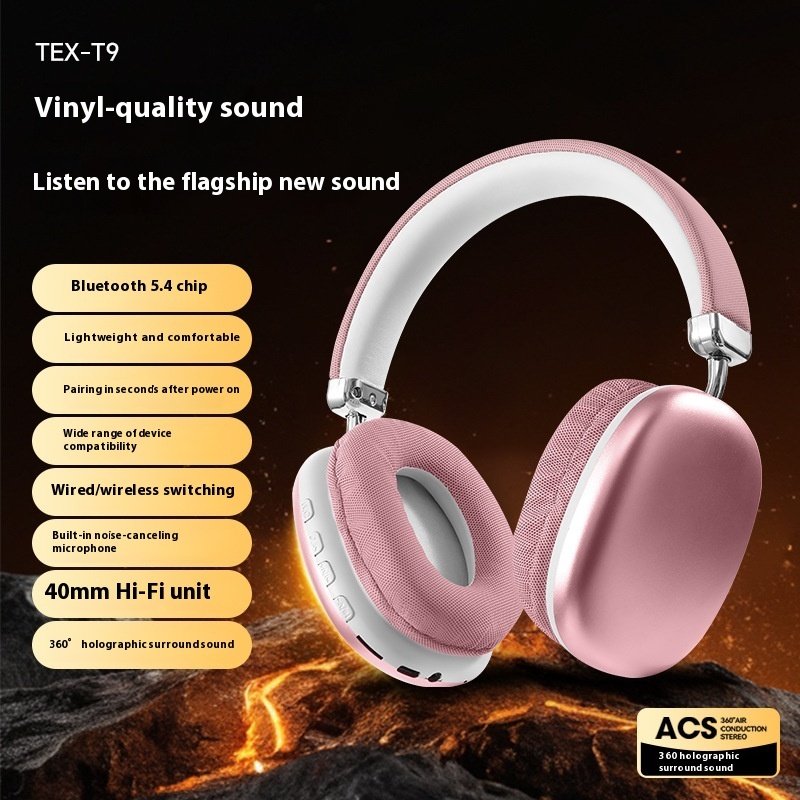 TEX-T9 Bluetooth Headset Wireless Headphone Head-mounted - Image 7