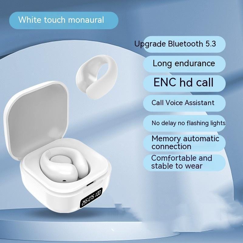 Private LED Digital Display Earclip Bluetooth Earphones - Image 9