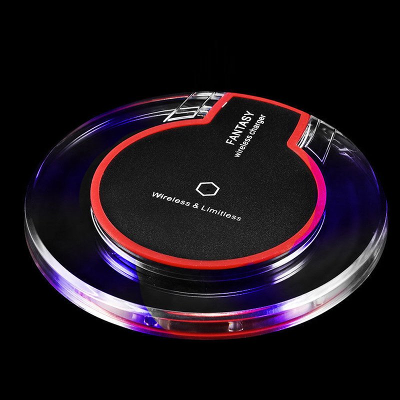 New Wireless Charging Dock Charger Crystal Round Charging Pad With Receiver For A-pple For Sanxing - Image 8