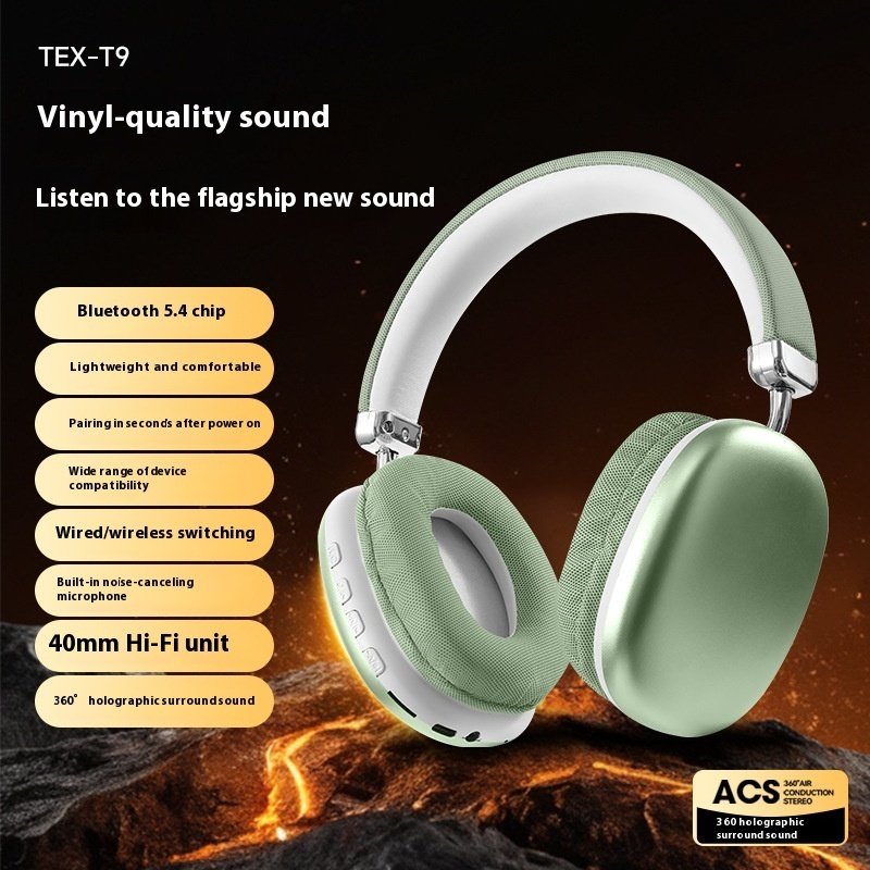 TEX-T9 Bluetooth Headset Wireless Headphone Head-mounted - Image 4
